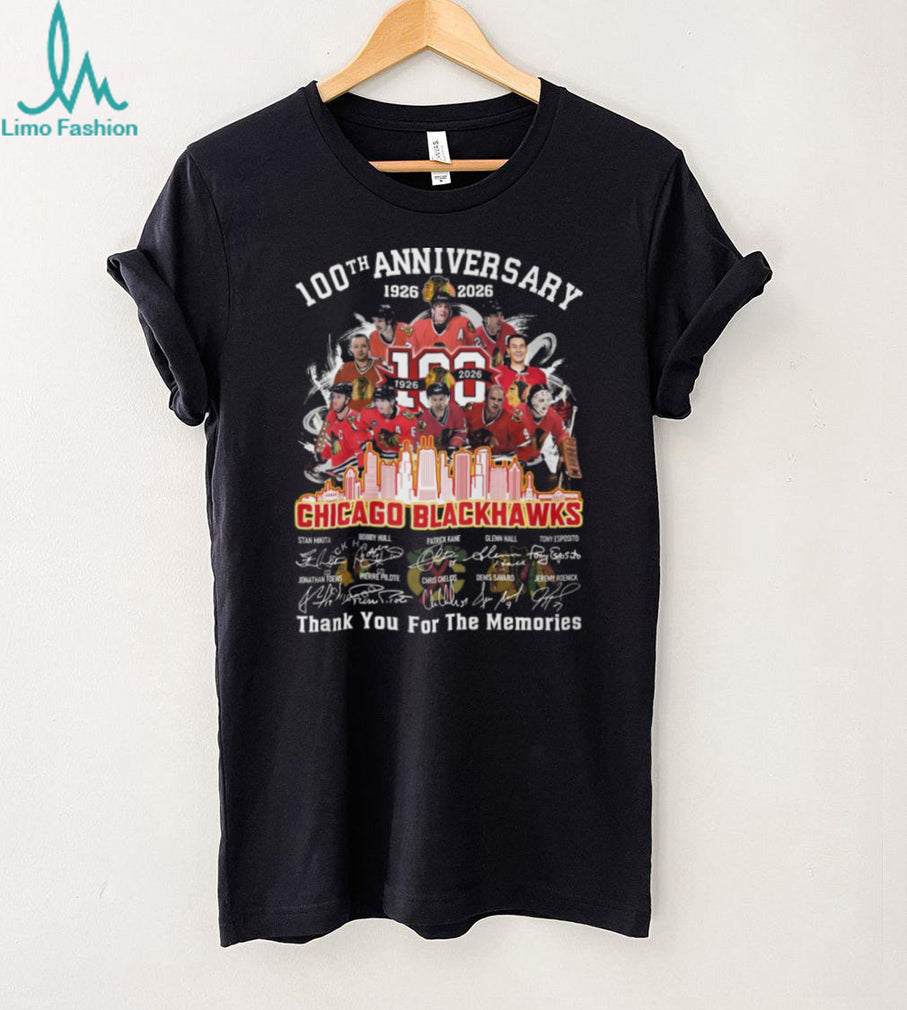 Chicago Blackhawks 100th Anniversary 1926 2026 Legends Signatures T Shirt
