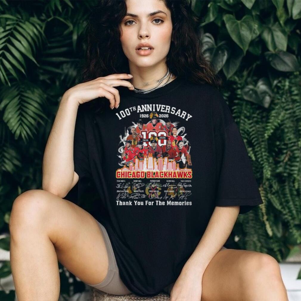Chicago Blackhawks 100th Anniversary 1926 2026 Legends Signatures T Shirt