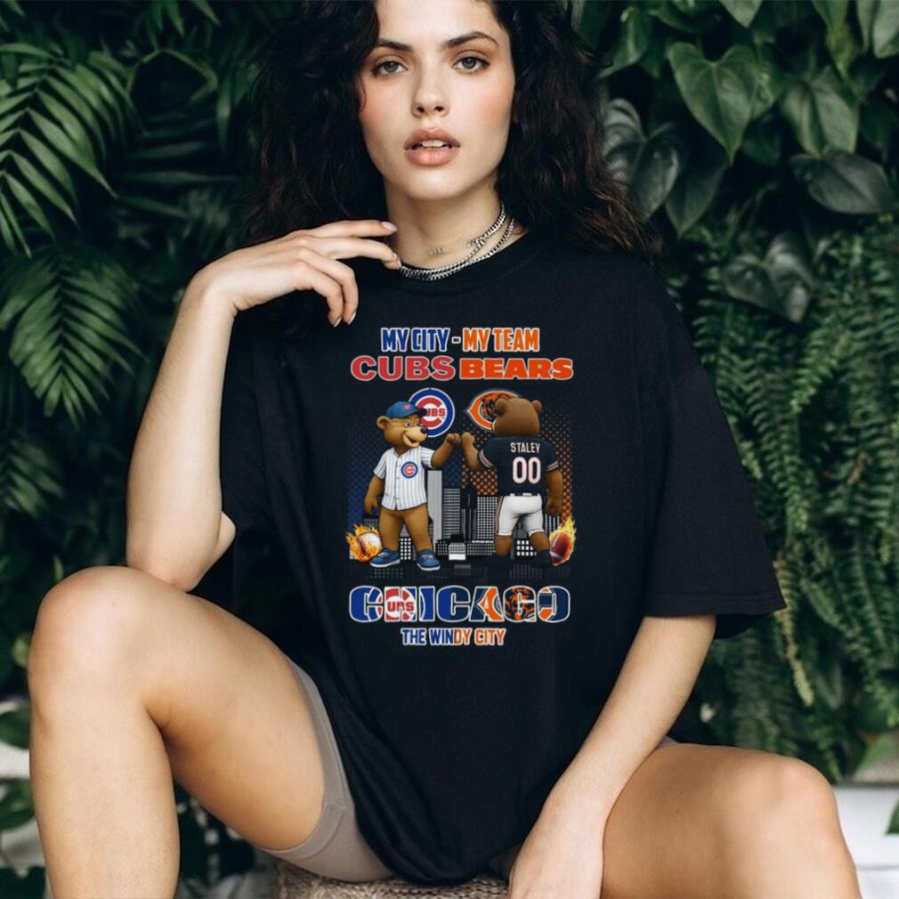 Chicago Cubs and Bears My City My Team Windy City T Shirt