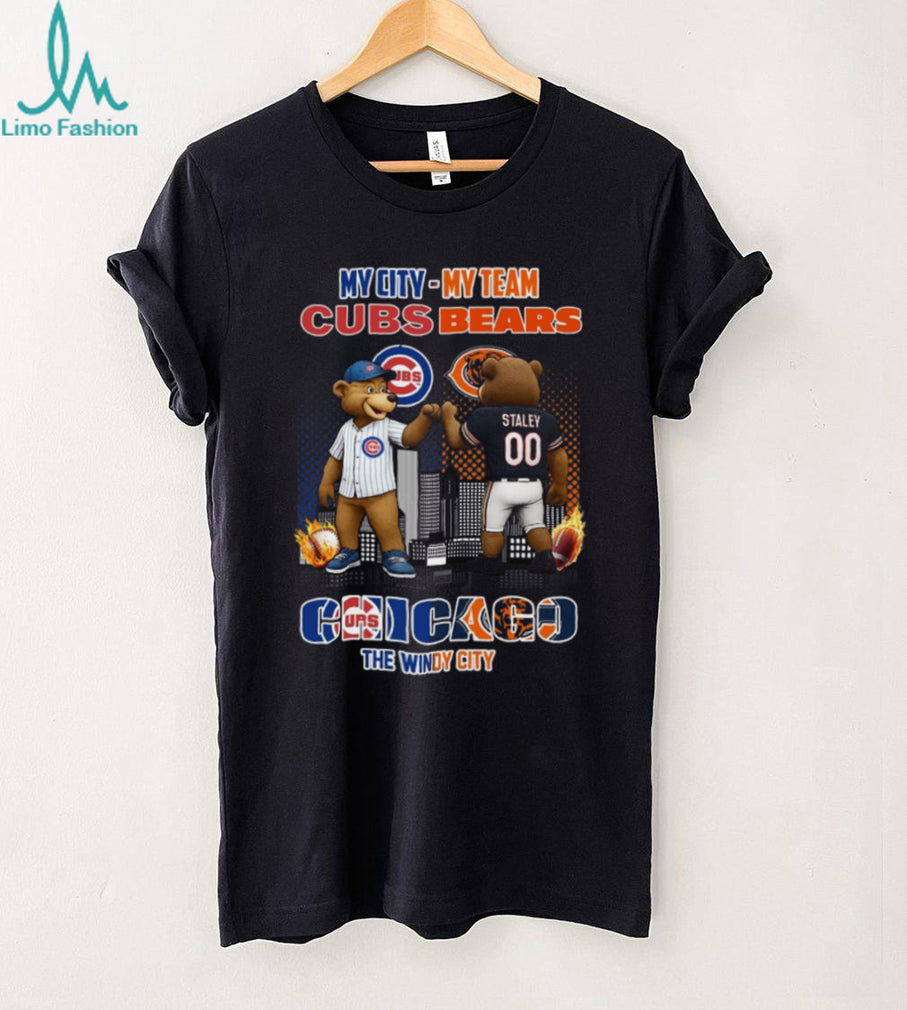 Chicago Cubs and Bears My City My Team Windy City T Shirt