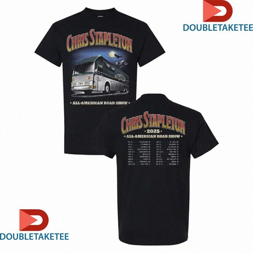 Chris Stapleton All American Road Show 2025 Tour Dates Bus Shirts