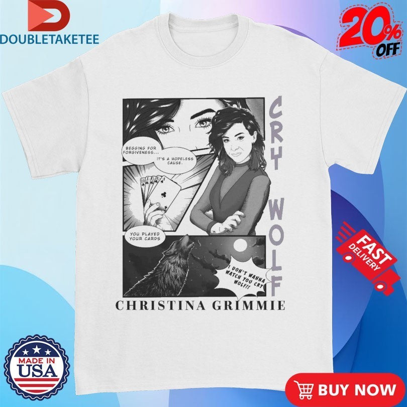 Christina Grimmie Cry Wolf Comic Shirts