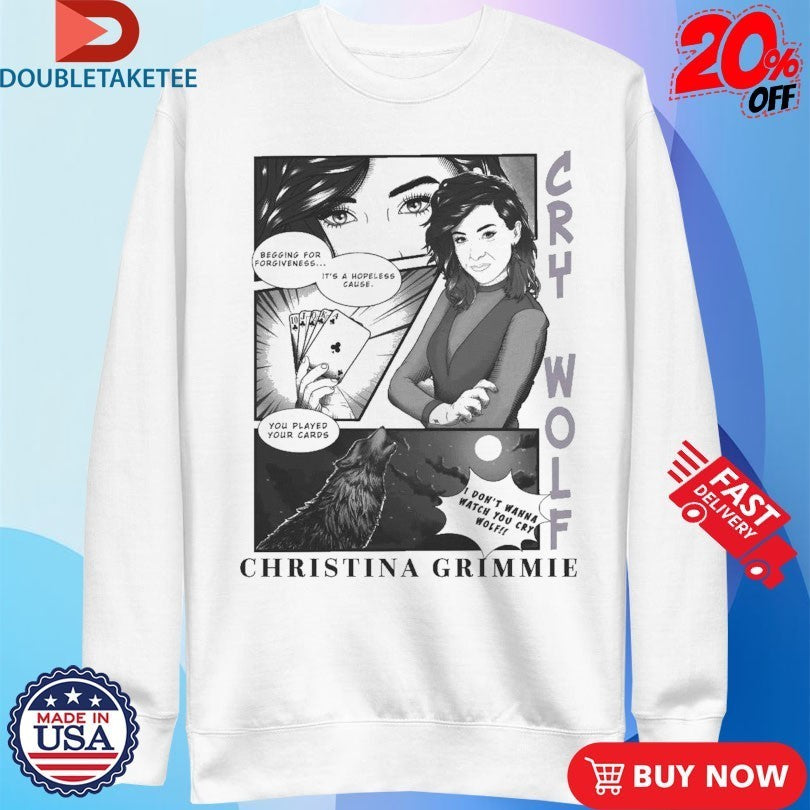 Christina Grimmie Cry Wolf Comic Shirts