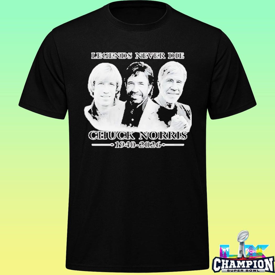 Chuck Norris Legends Never Die 1940-2026 Shirt
