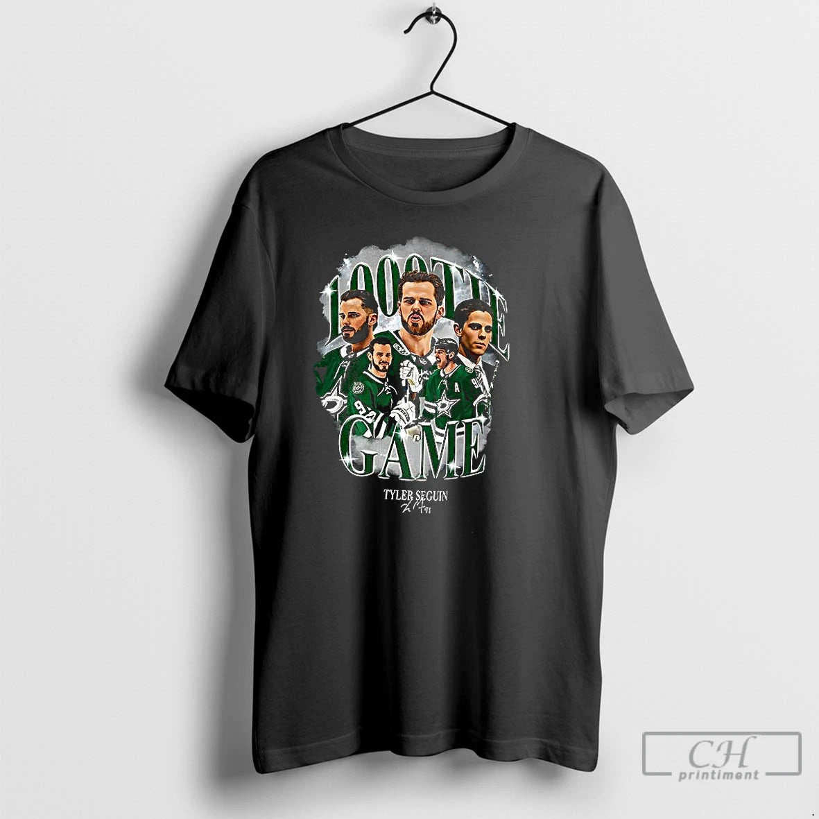Classic 1000th Game Tyler Seguin Dallas Starts Signature T Shirts Hoodie, Sweatshirt | InkNestWear.com