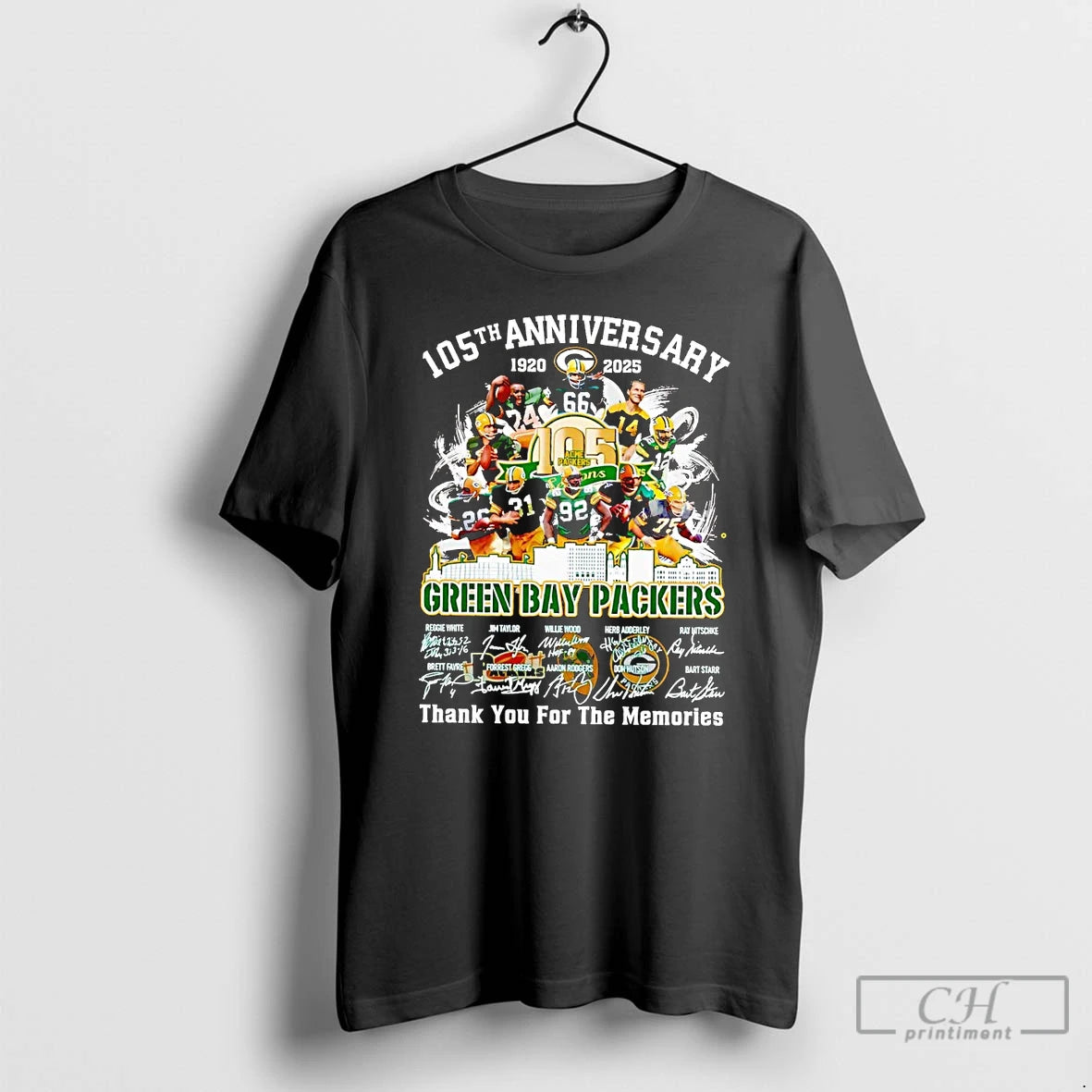 Classic 105th Anniversary 1920 2025 Green Bay Packers Team Players T Shirts Hoodie, Sweatshirt | InkNestWear.com