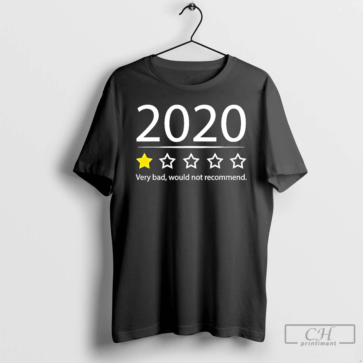 Classic 2020 Very Bad Would Not Recommend Funny One Star Review T Shirts Hoodie, Sweatshirt | InkNestWear.com