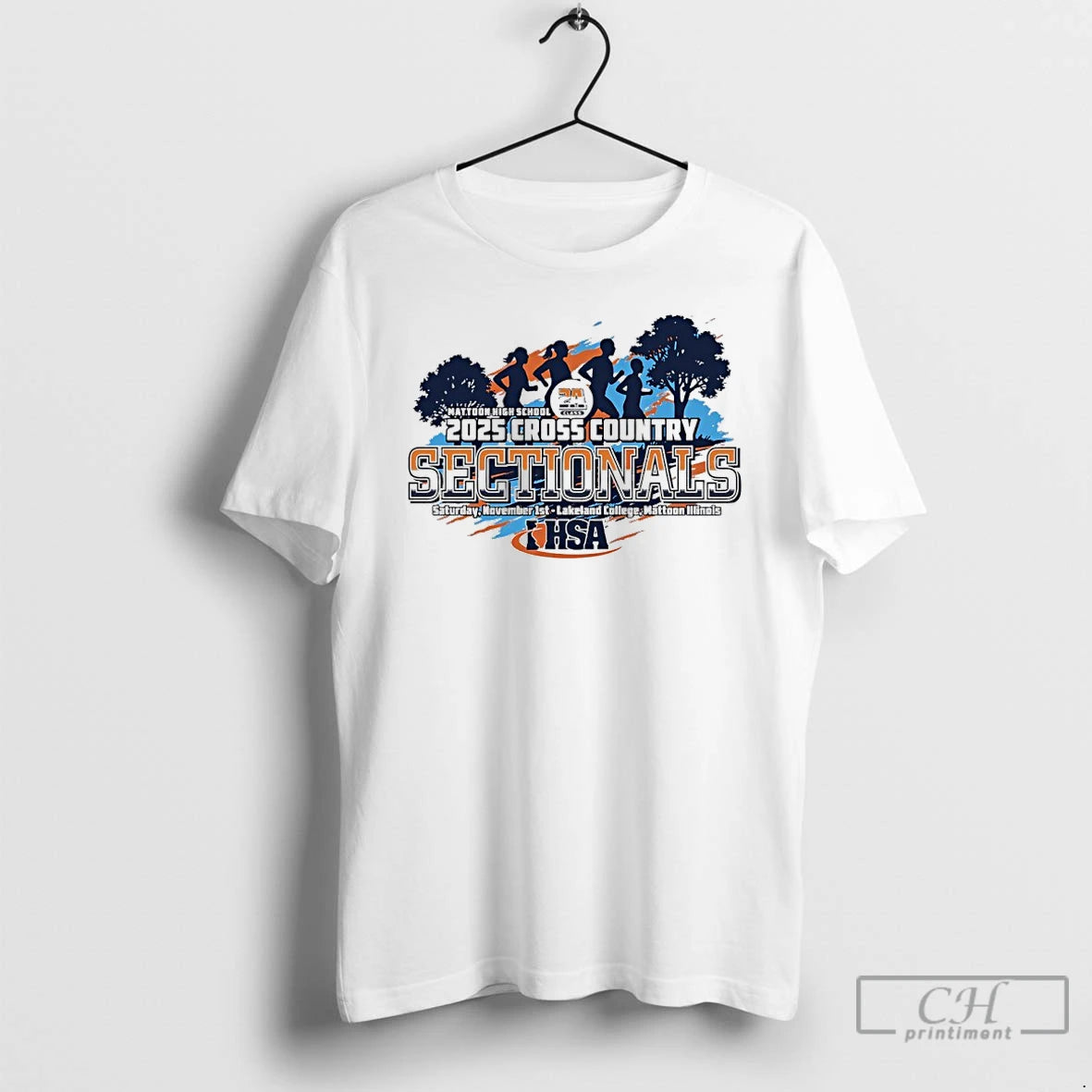 Classic 2025 Ihsa Cross Country Sectionals T Shirts Hoodie, Sweatshirt | InkNestWear.com