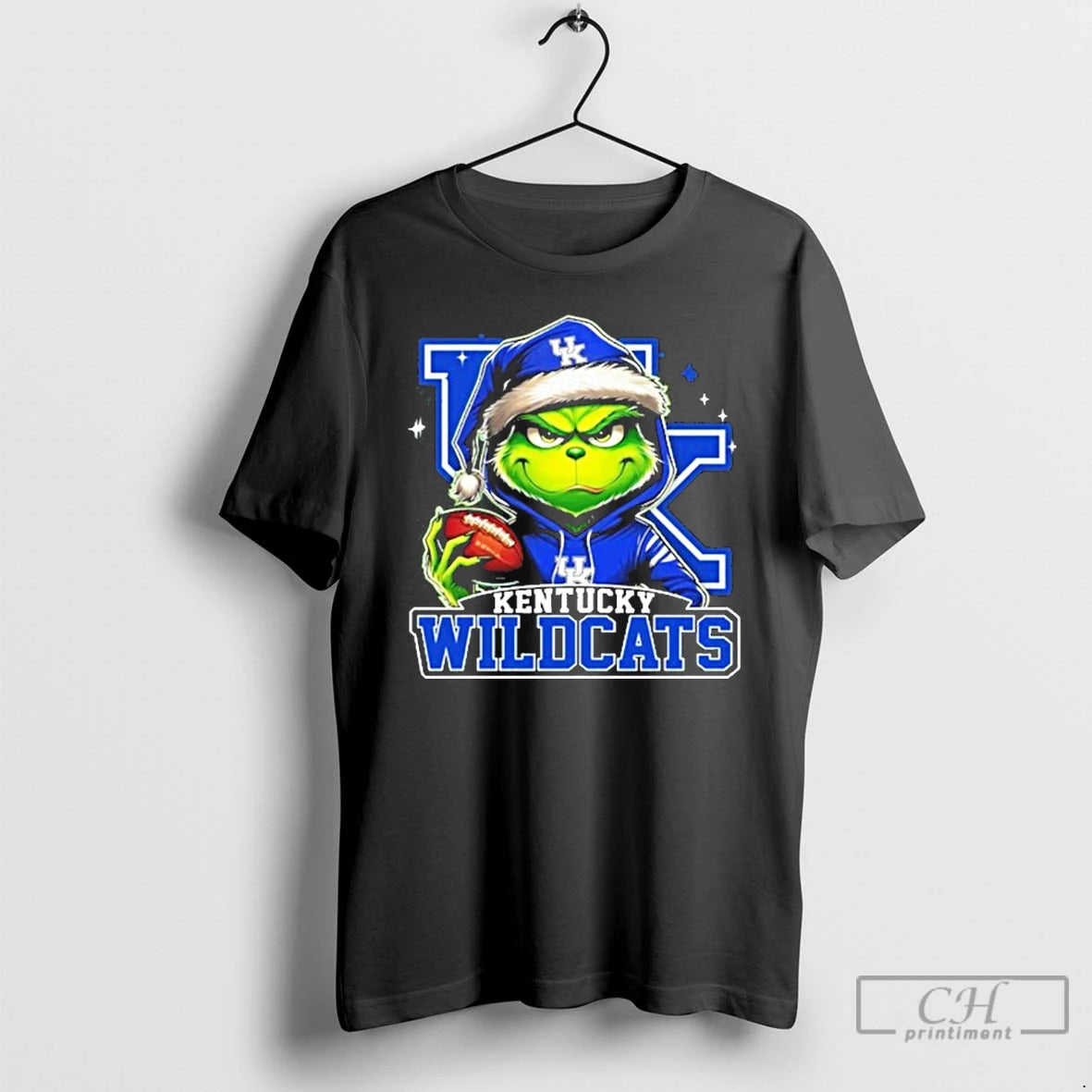 Classic 2025 Santa Grinch X Kentucky Wildcats Logo Baseball T-Shirts, Hoodie, Sweatshirt | InkNestWear.com