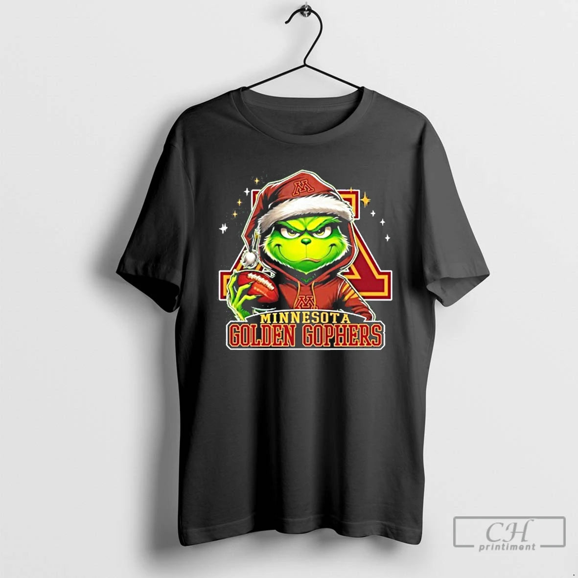 Classic 2025 Santa Grinch X Minnesota Golden Gophers Logo Baseball T-Shirts, Hoodie, Sweatshirt | InkNestWear.com