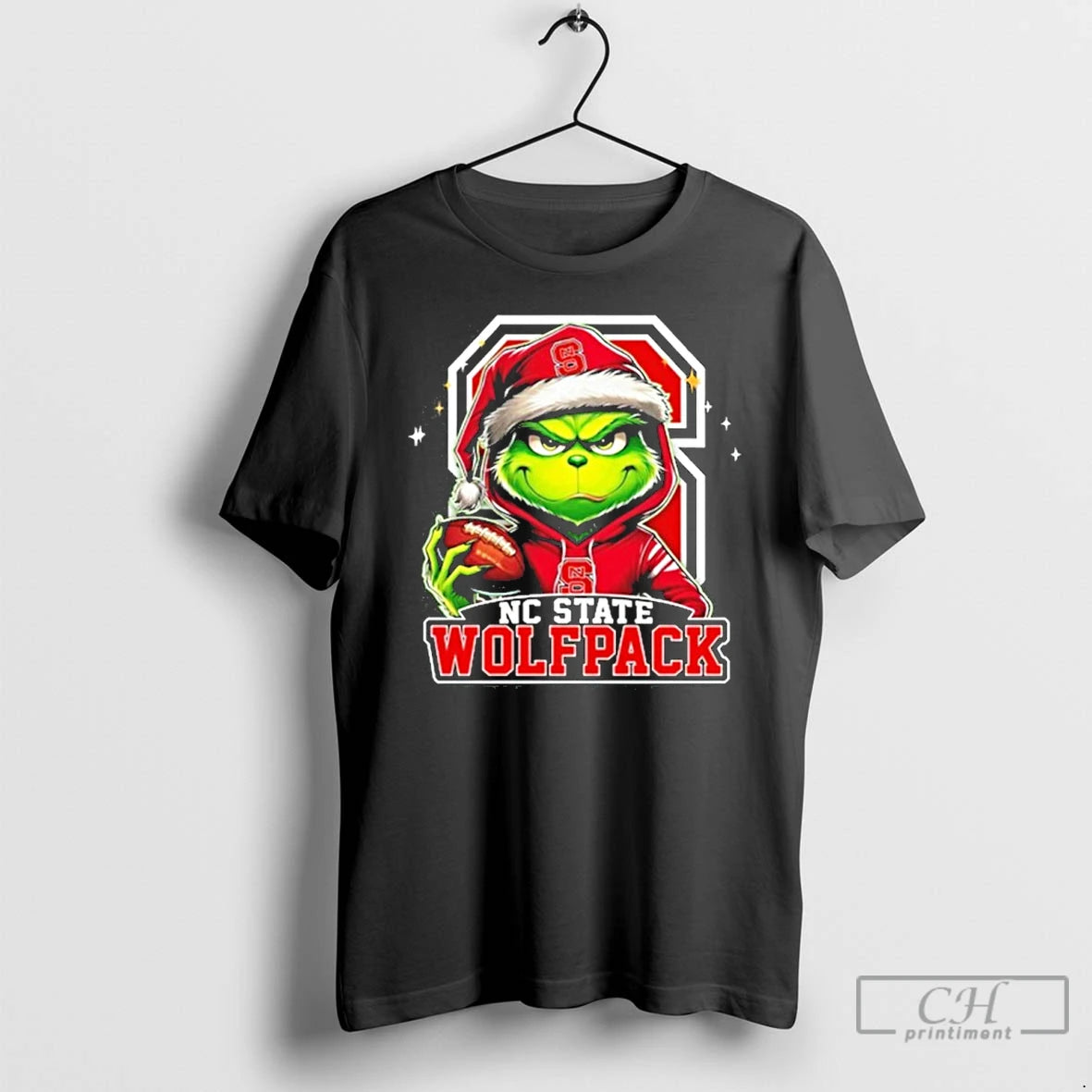 Classic 2025 Santa Grinch X Nc State Wolfpack Logo Baseball T-Shirts, Hoodie, Sweatshirt | InkNestWear.com