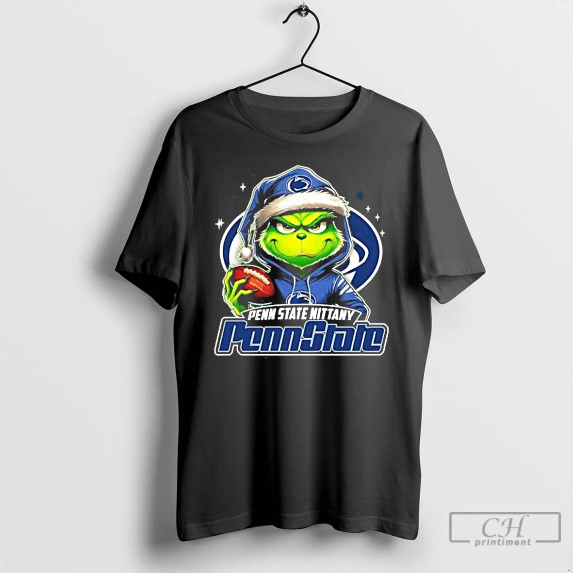 Classic 2025 Santa Grinch X Penn State Nittany Lions Logo Baseball T-Shirts, Hoodie, Sweatshirt | InkNestWear.com
