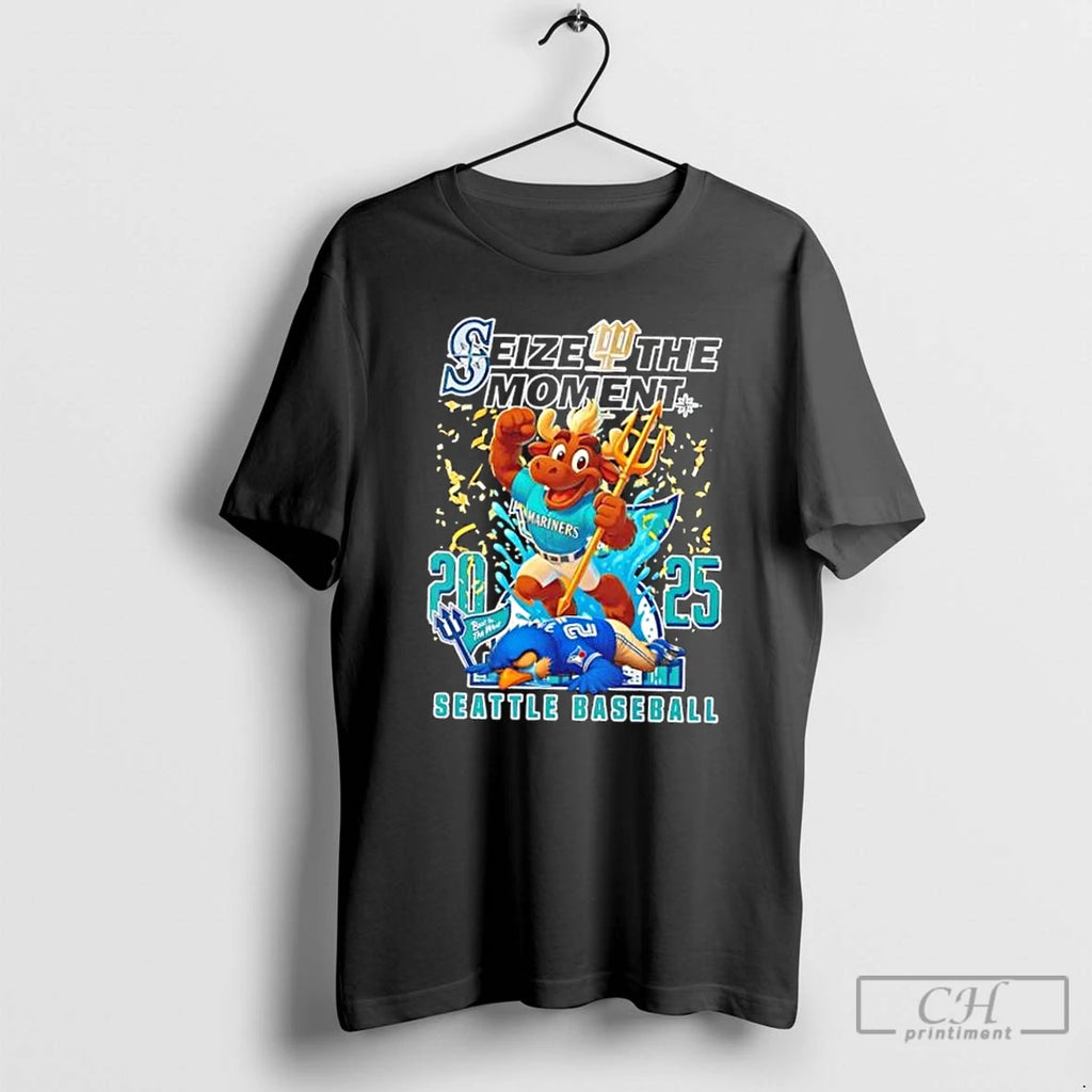 Classic 2025 Seize The Moment Seattle Mariners Win Toronto Blue Jays Lose Baseball T Shirts Hoodie, Sweatshirt