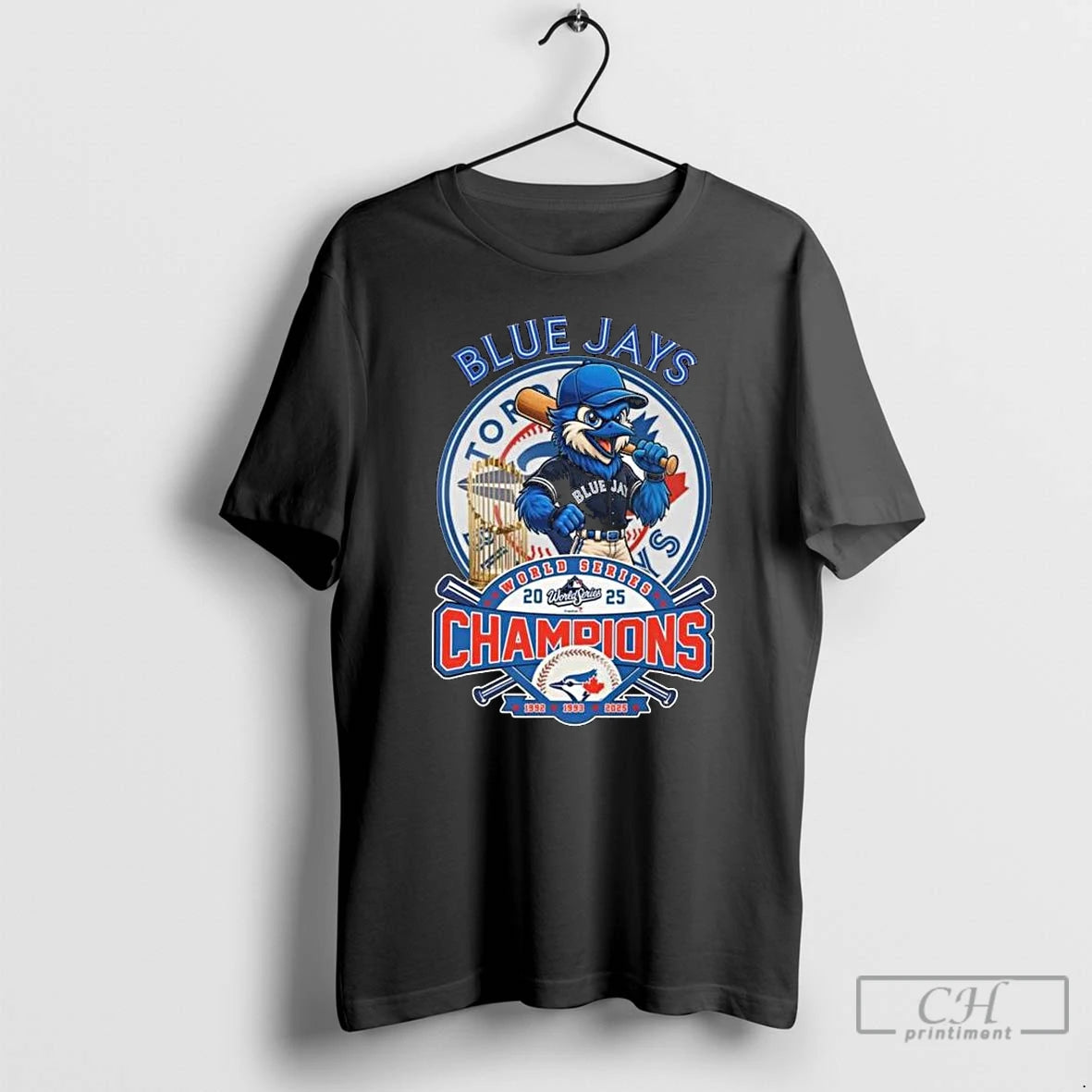 Classic 2025 Toronto Blue Jays Baseball World Series Champions Funny Mascot Long Sleve T Shirts Hoodie, Sweatshirt