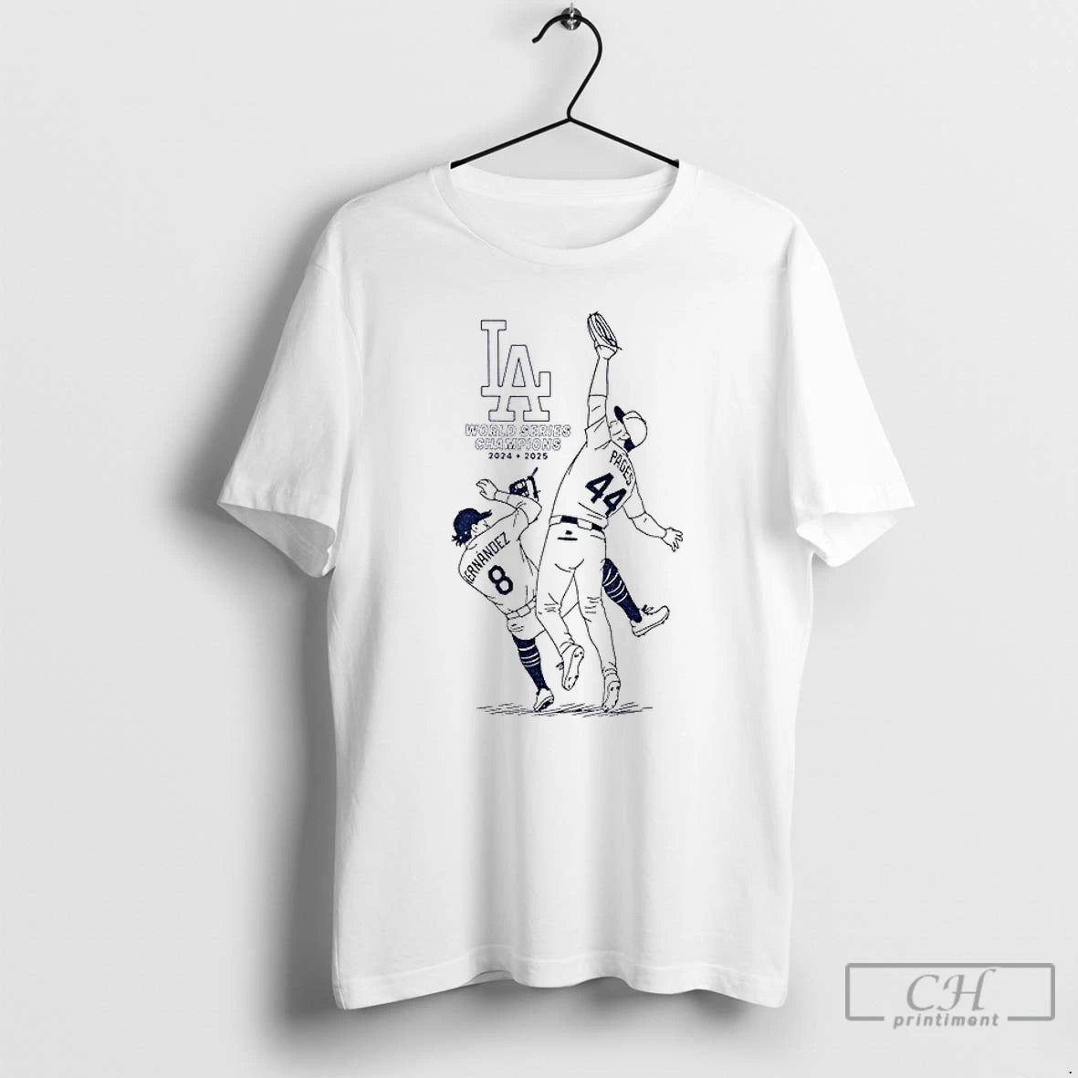 Classic 2025 World Series Champions La Pages And Hernandez Catch T-Shirts, Hoodie, Sweatshirt | InkNestWear.com