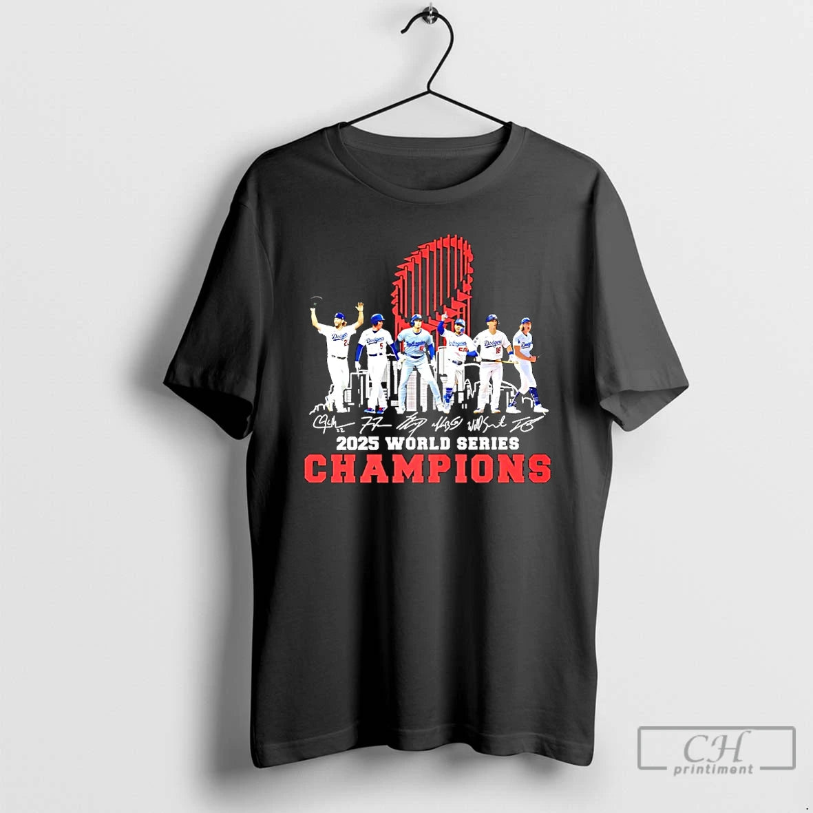 Classic 2025 World Series Champions Los Angeles Dodgers Signature T Shirts Hoodie, Sweatshirt | InkNestWear.com