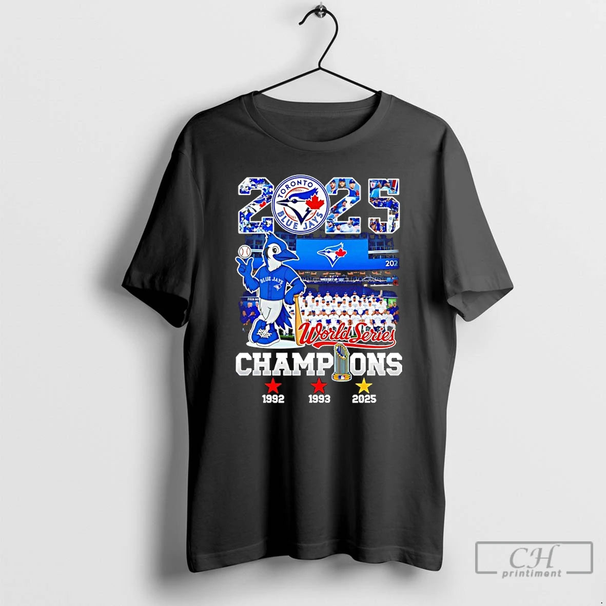 Classic 2025 World Series Champions Toronto Blue Jays 3 Time Mascot T Shirts Hoodie, Sweatshirt | InkNestWear.com