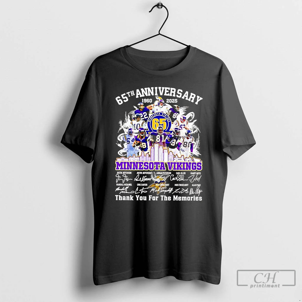 Classic 65th Anniversary 1960 2025 Minnesota Vikings Team Players T Shirts Hoodie, Sweatshirt | InkNestWear.com