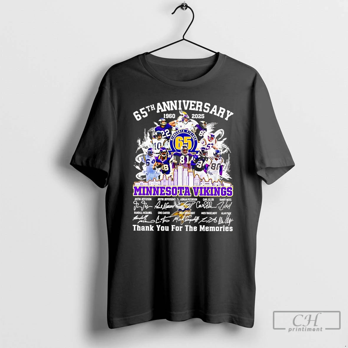 Classic 65th Anniversary 1960 2025 Minnesota Vikings Team Players T Shirts Hoodie, Sweatshirt | InkNestWear.com