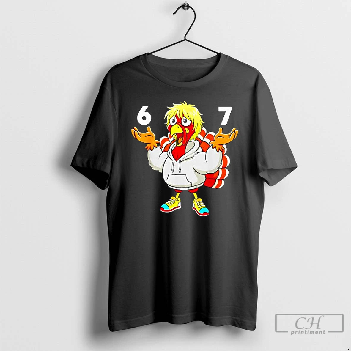 Classic 67 Thanksgiving Meme Turkey Six Seven Costume T Shirts Hoodie, Sweatshirt | InkNestWear.com