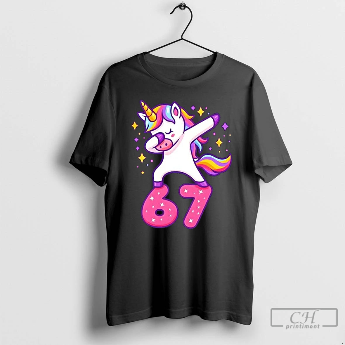 Classic 67 Unicorn Six Seven 6 7 Meme Brainrot T-Shirts, Hoodie, Sweatshirt | InkNestWear.com