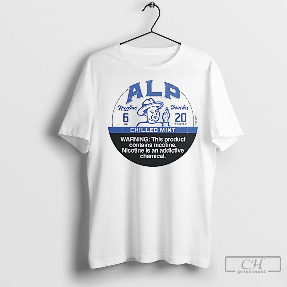 Classic Alp Chilled Mint Warning This Product Contains Nicotine T-Shirts, Hoodie, Sweatshirt | InkNestWear.com