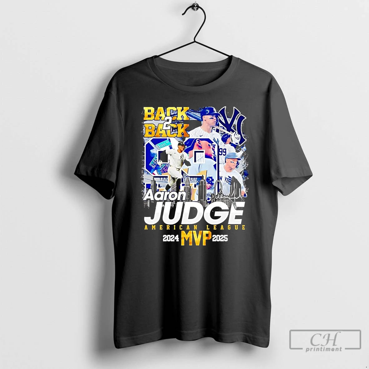 Classic Aaron Judge Back 2 Back 2025 Al Mvp Signature T-Shirts, Hoodie, Sweatshirt | InkNestWear.com