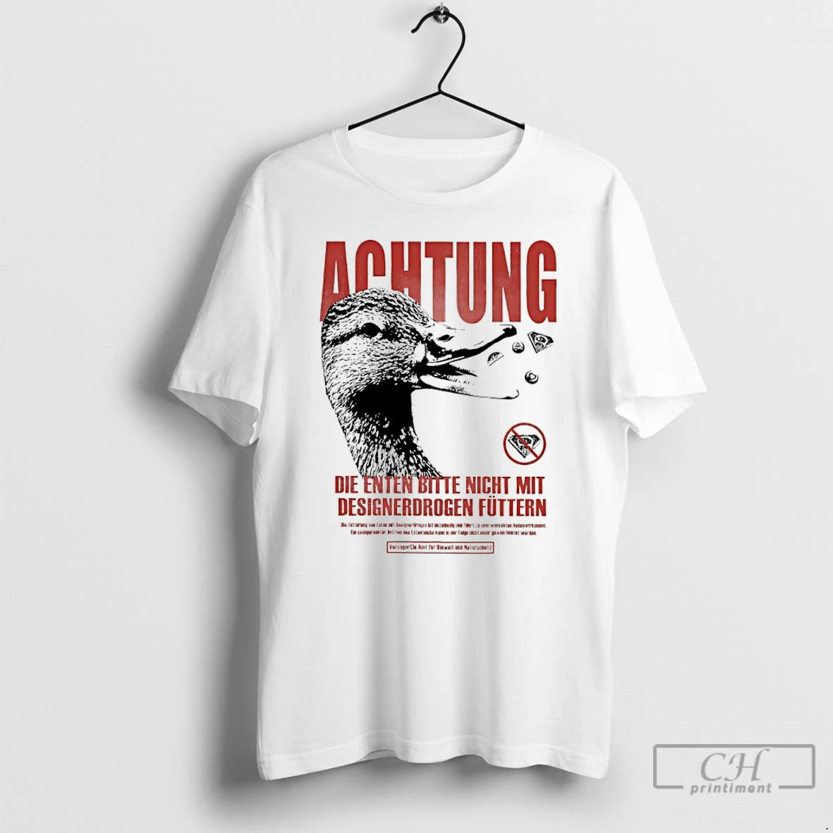 Classic Achtung Die Enten Bitte Nicht Mit Designerdrogen Futtern