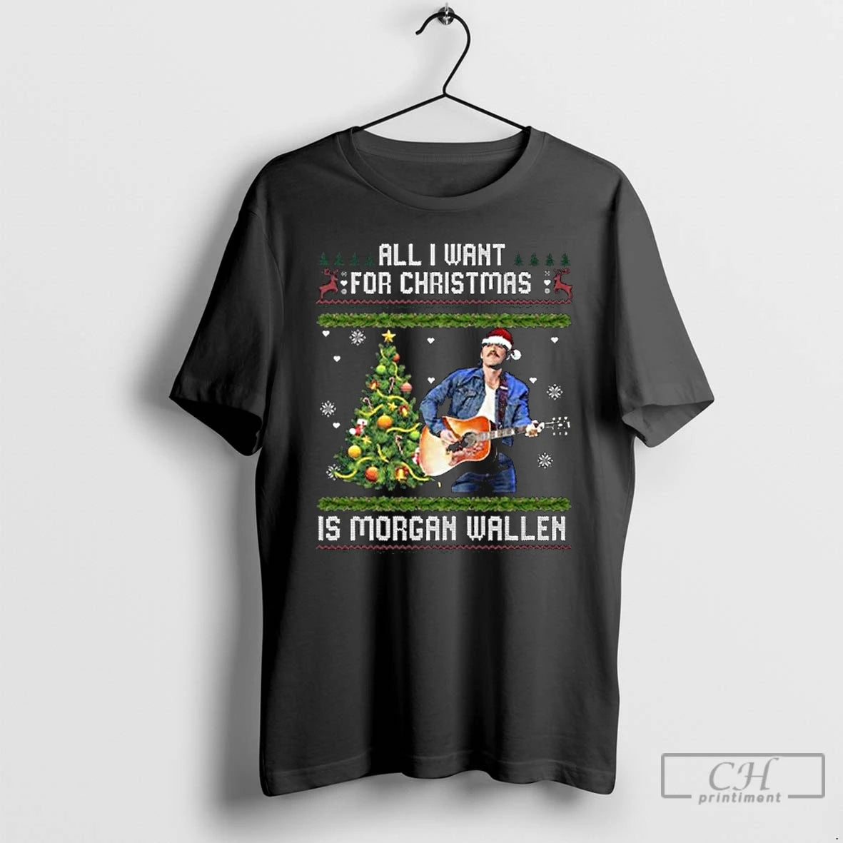 Classic All I Want For Christmas Is Morgan Wallen Ugly 2025 Long Sleve T Shirts Hoodie, Sweatshirt | InkNestWear.com