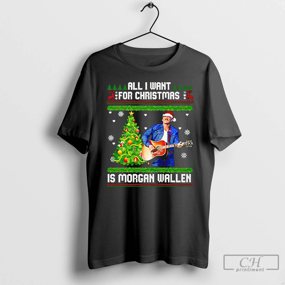 Classic All I Want For Christmas Is Morgan Wallen Ugly T Shirts Hoodie, Sweatshirt | InkNestWear.com