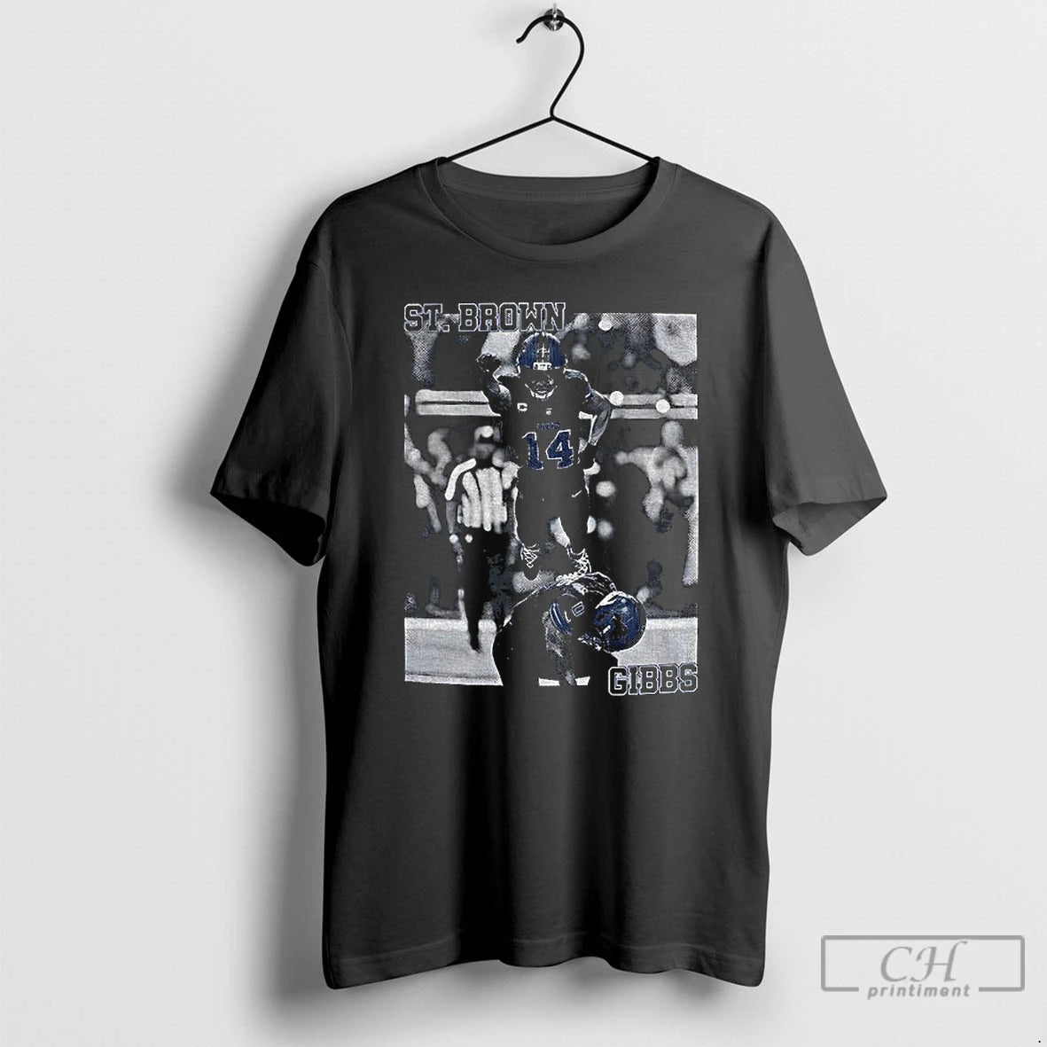 Classic Amon Ra St Brown And Jahmyr Gibbs Detroit Lions Football Game Day 2025 T-Shirts, Hoodie, Sweatshirt | InkNestWear.com
