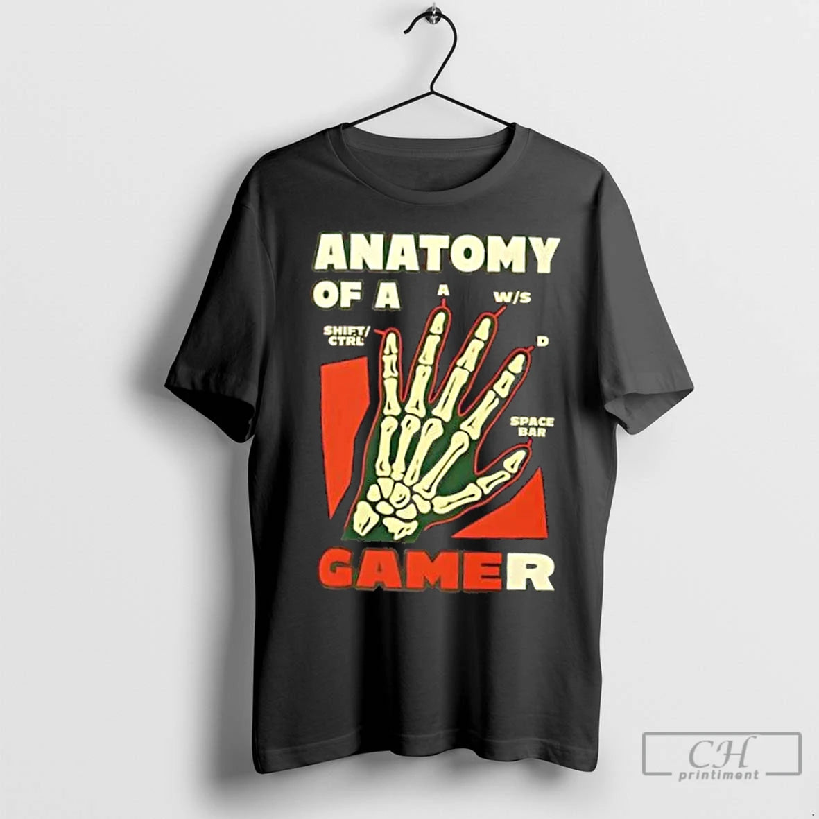 Classic Anatomy Of A Gamer Gaming Skeleton T-Shirts, Hoodie, Sweatshirt | InkNestWear.com