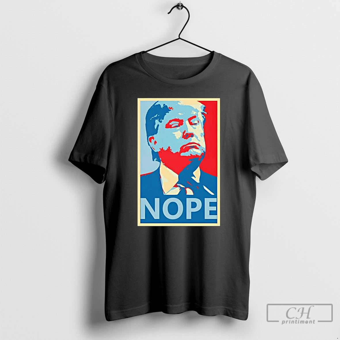 Classic Anti Trump Donald Trump Portrait Nope T-Shirts, Hoodie, Sweatshirt | InkNestWear.com