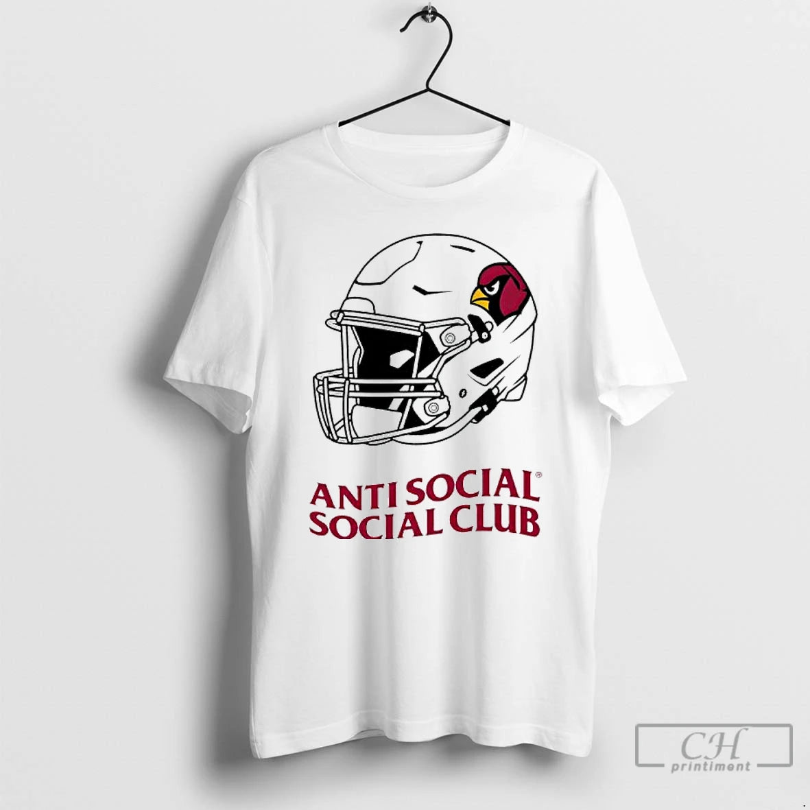 Classic Arizona Cardinals X Anti Social Social Club Assc Helmet Logo T Shirts Hoodie, Sweatshirt | InkNestWear.com