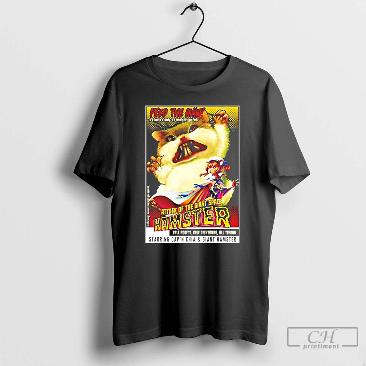 Classic Attack Of The Giant Space Hamster T Shirts Hoodie, Sweatshirt | InkNestWear.com