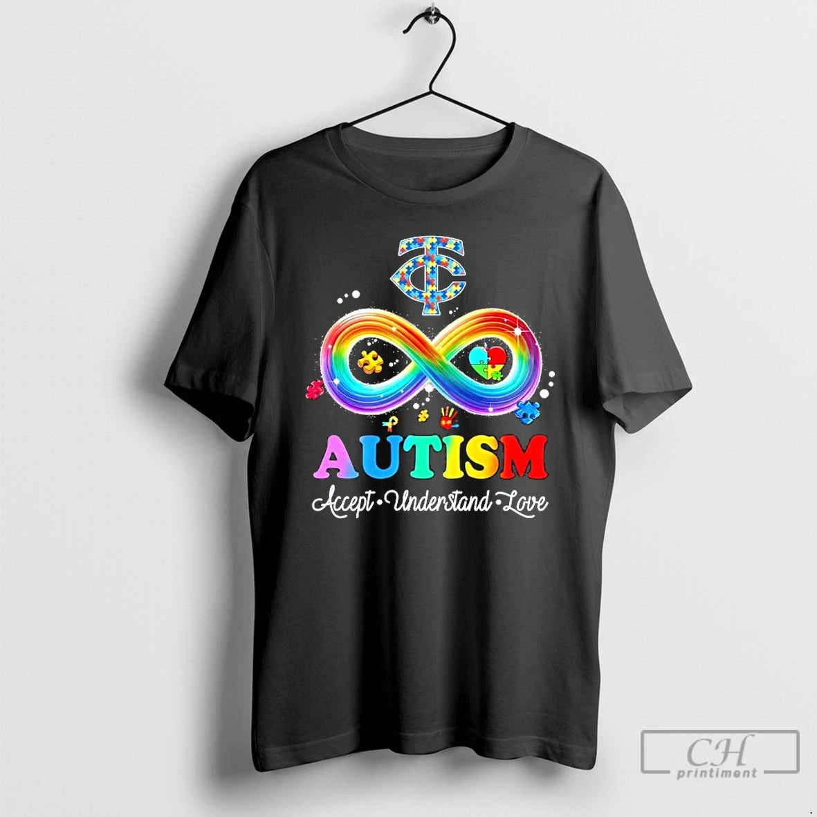 Classic Autism Accept Understand Love Minnesota Twins Baseball Logo