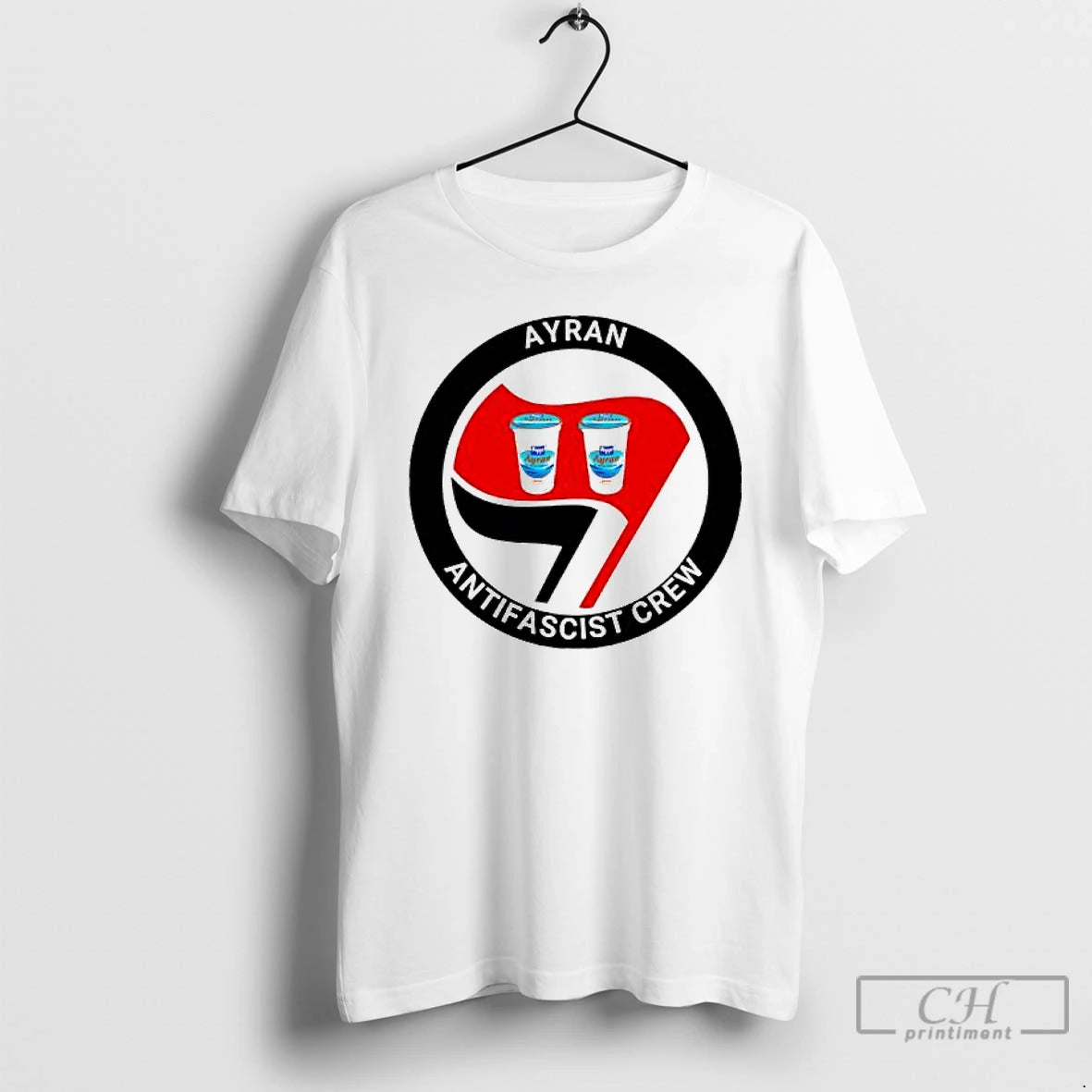 Classic Ayran X Antifascist Crew Turkish Yogurt Drink Logo T Shirts Hoodie, Sweatshirt | InkNestWear.com