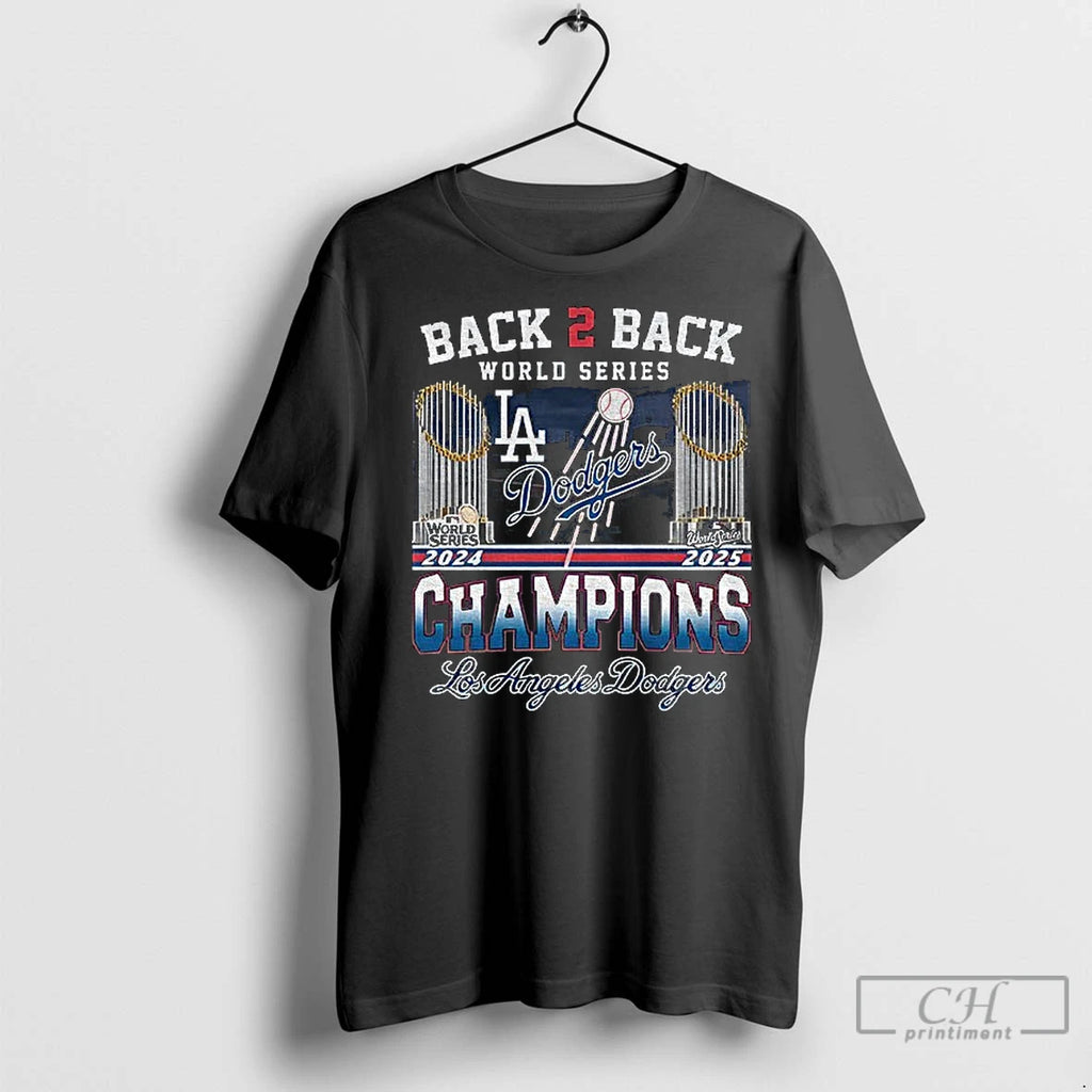 Classic Back 2 Back World Series Champions 2024 2025 Los Angeles Dodgers Mlb Baseball T-Shirts, Hoodie, Sweatshirt
