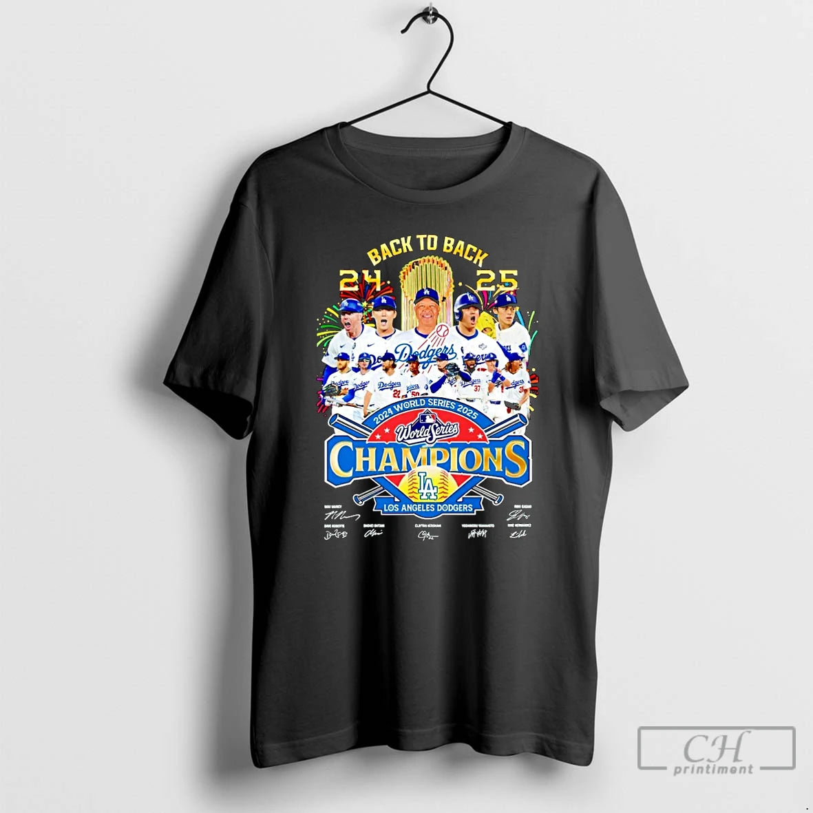 Classic Back To Back World Series 2025 Los Angeles Dodgers All Team Christmas T Shirts Hoodie, Sweatshirt | InkNestWear.com