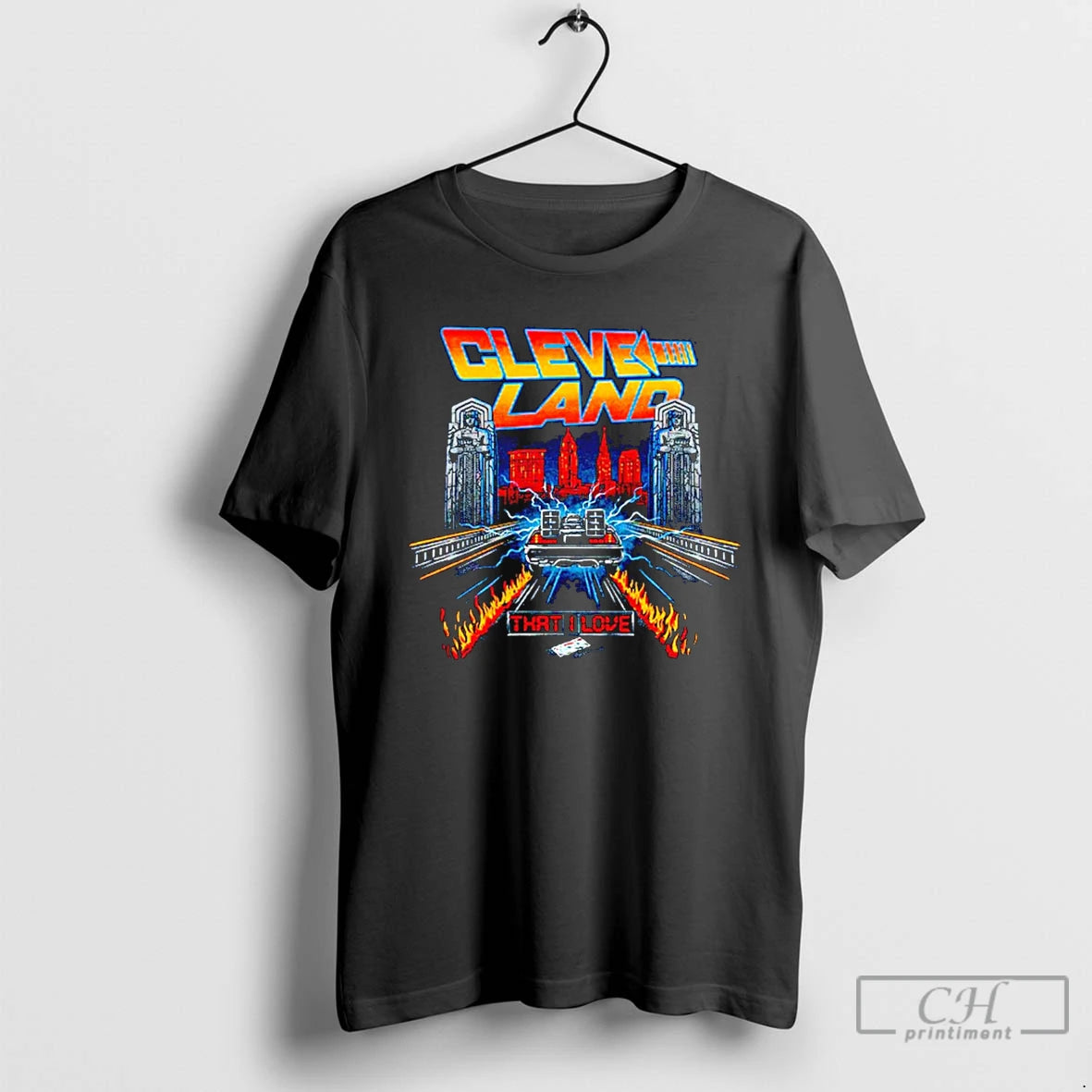 Classic Back To Cleveland That I Love Racing City Skyline T Shirts Hoodie, Sweatshirt | InkNestWear.com