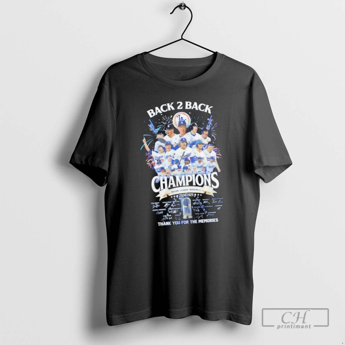 Classic Back To Back Los Angeles Dodgers 2025 World Series Champions Thank You For The T-Shirts, Hoodie, Sweatshirt