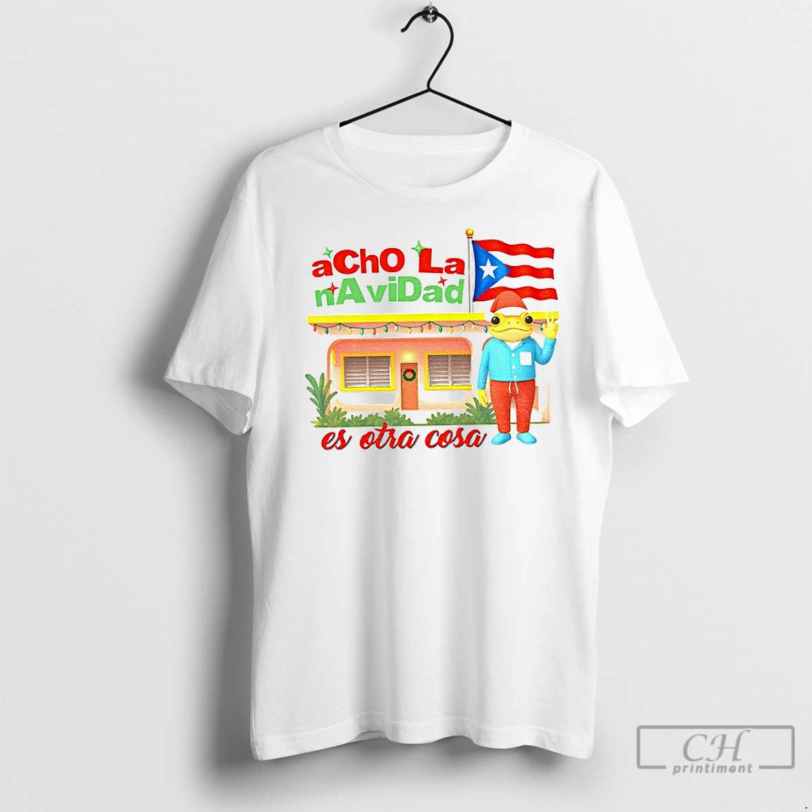 Classic Bad Bunny Acho La Navidad En Pr Es Otra Cosa Puerto Rican Merry T-Shirts, Hoodie, Sweatshirt