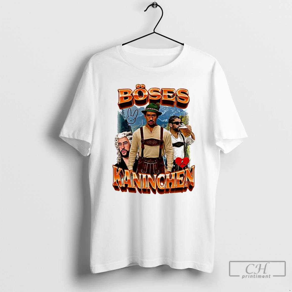 Classic Bad Bunny Boses Kaninchen Traditional Bavarian Costume T-Shirts, Hoodie, Sweatshirt | InkNestWear.com