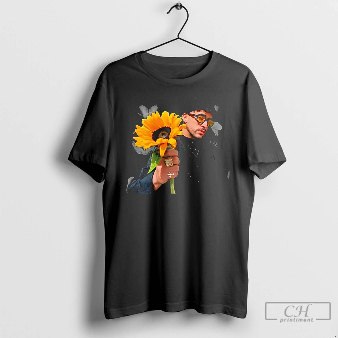 Classic Bad Bunny Sunflowers T Shirts Hoodie, Sweatshirt | InkNestWear.com