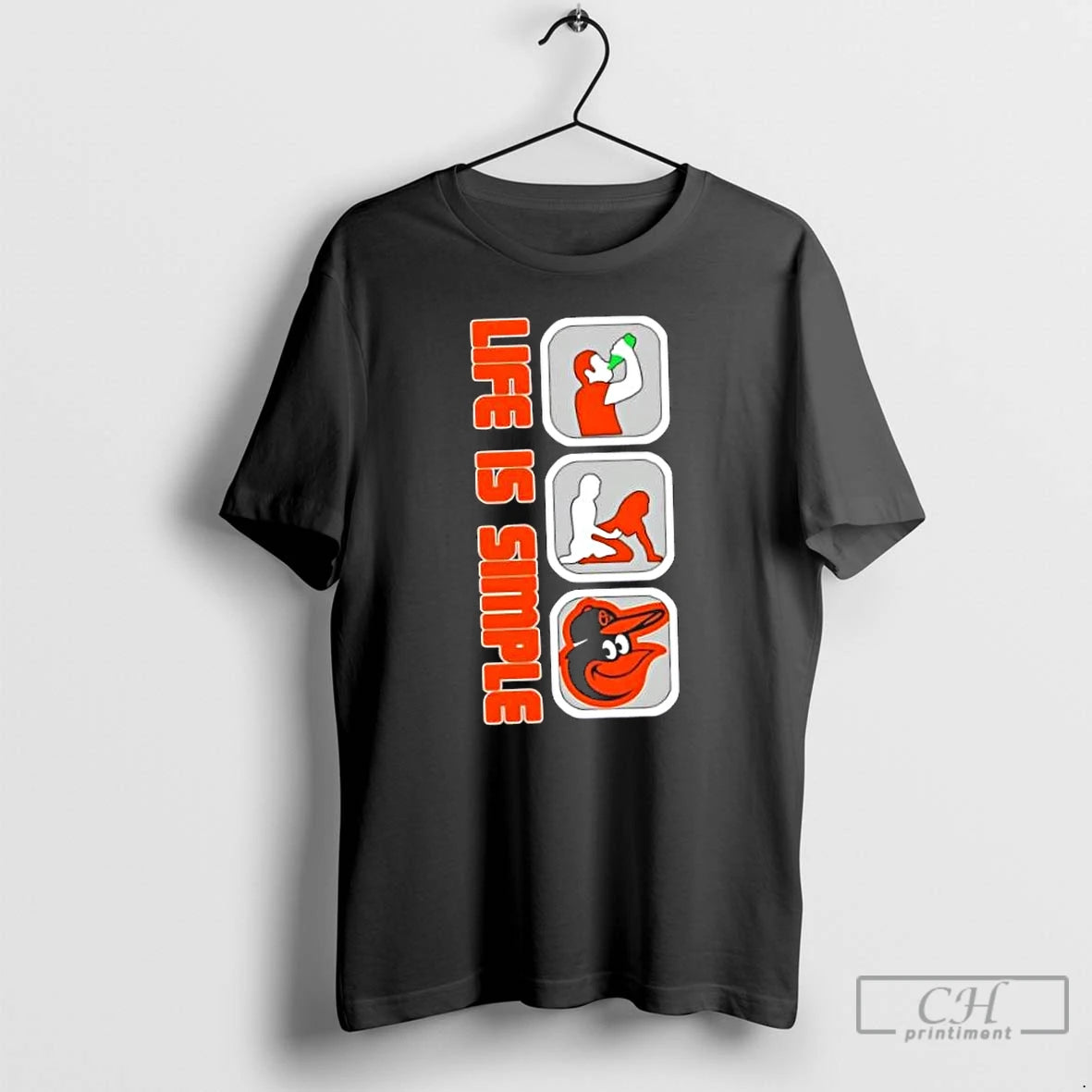 Classic Baltimore Orioles Baseball Life Is Simple T Shirts Hoodie, Sweatshirt | InkNestWear.com