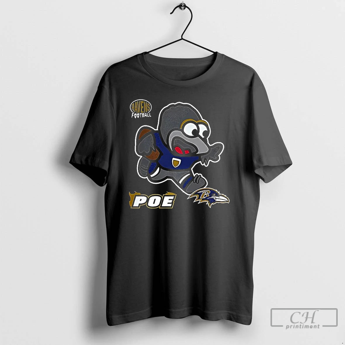 Classic Baltimore Ravens Football Poe Infant Mascot T Shirts Hoodie, Sweatshirt | InkNestWear.com