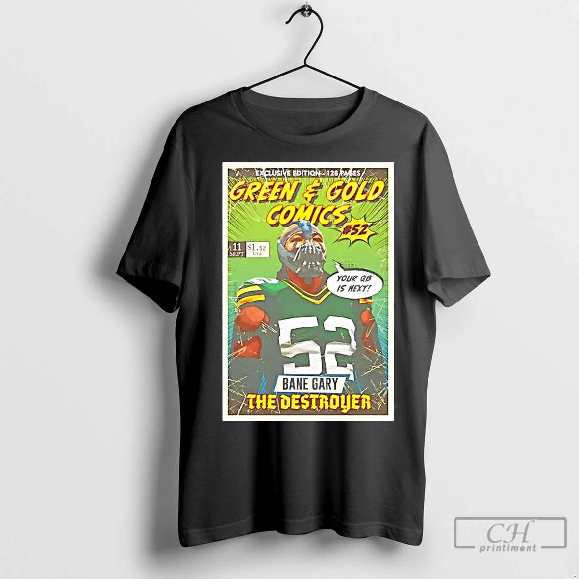 Classic Bane Gary The Destroyer Green And Gold Comics Green Bay Packers T-Shirts, Hoodie, Sweatshirt | InkNestWear.com
