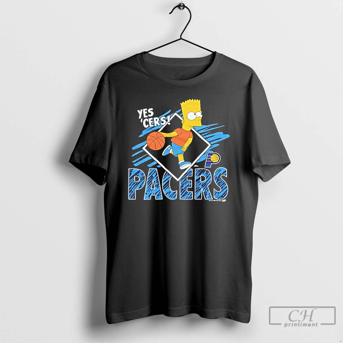 Classic Bart Simpson Yes Cers X Indiana Pacers Basketball T-Shirts, Hoodie, Sweatshirt | InkNestWear.com