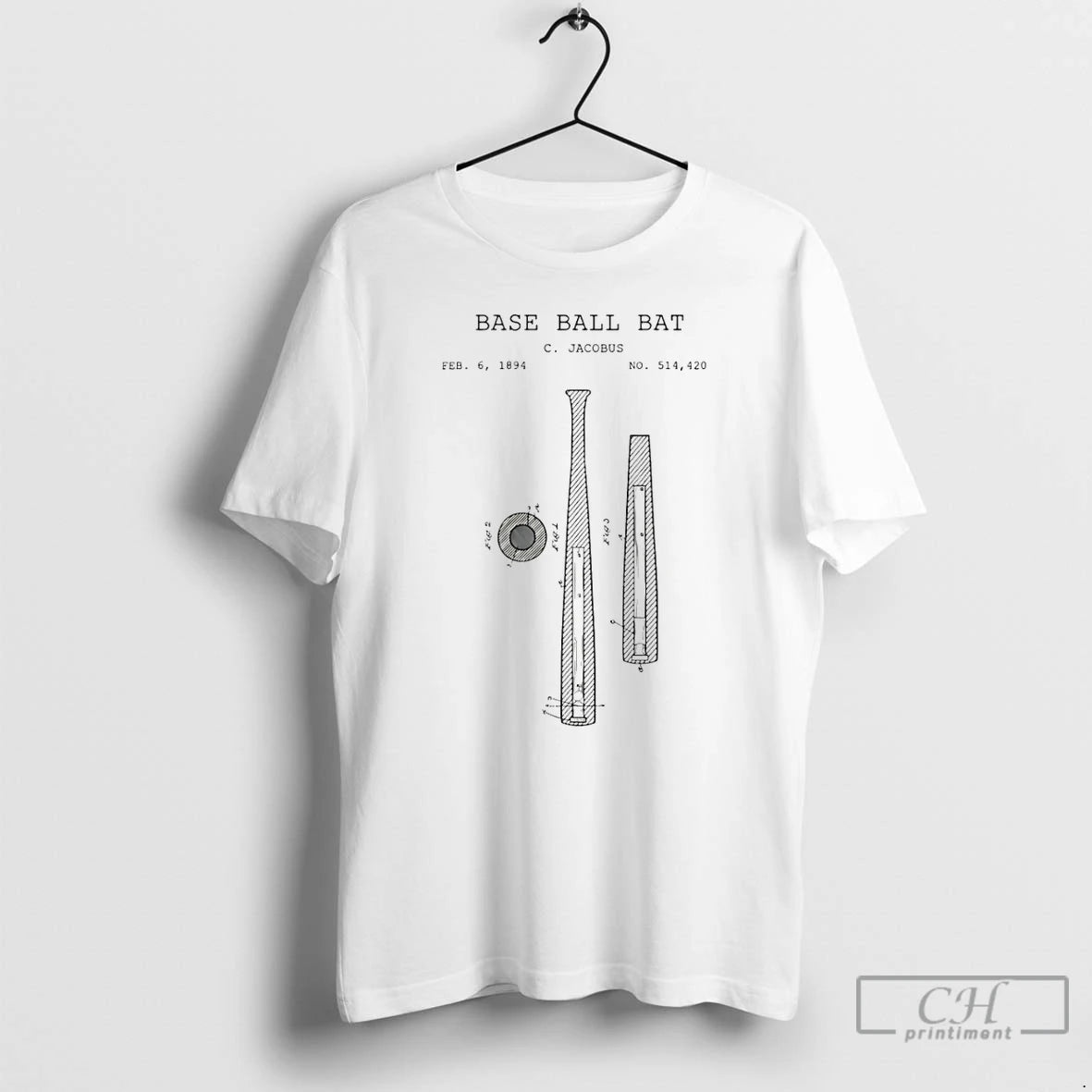 Classic Baseball Bat Bat C Jacobus Paint T Shirts Hoodie, Sweatshirt | InkNestWear.com