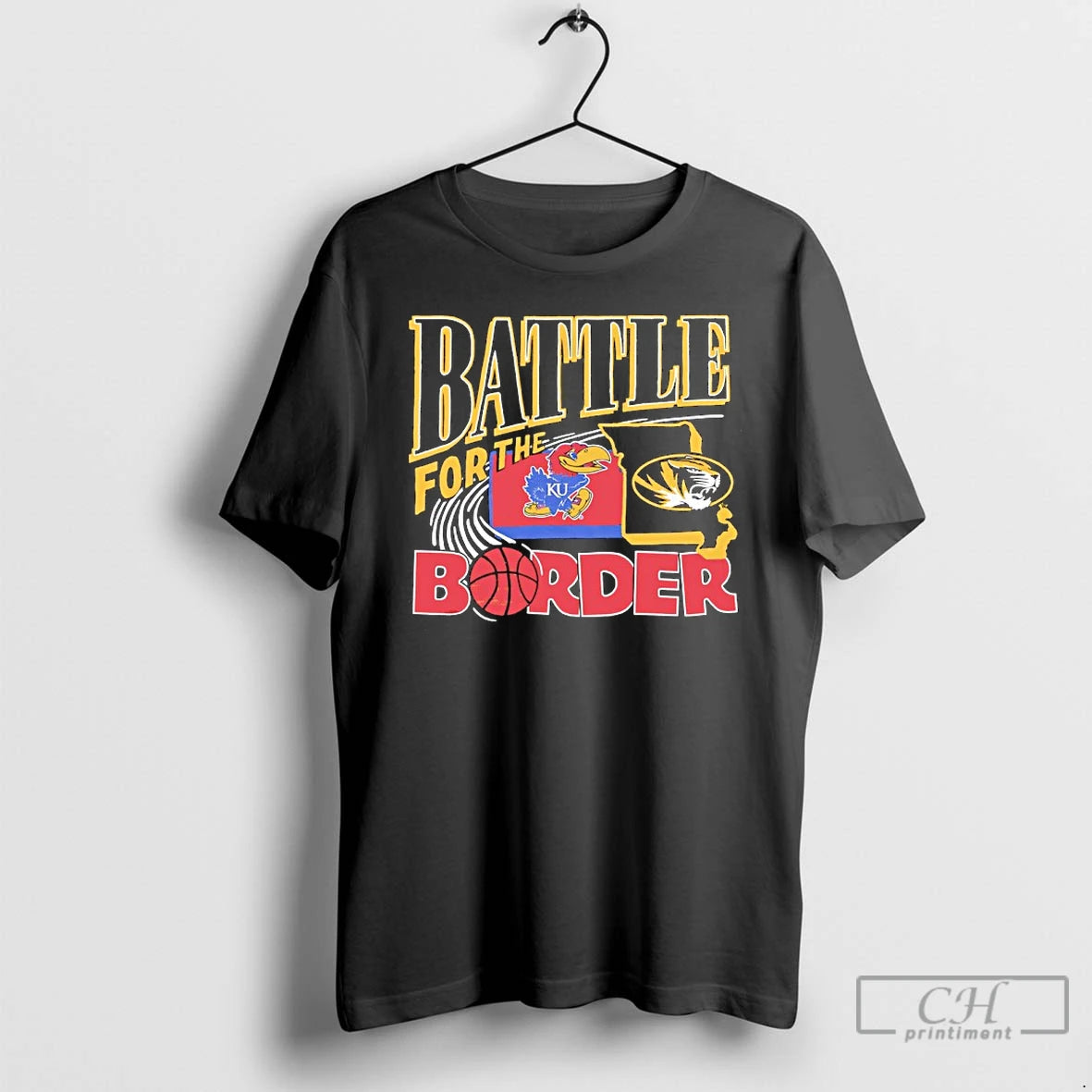 Classic Battle For The Border Ku Vs Mizzou Basketball 2025 T-Shirts, Hoodie, Sweatshirt | InkNestWear.com